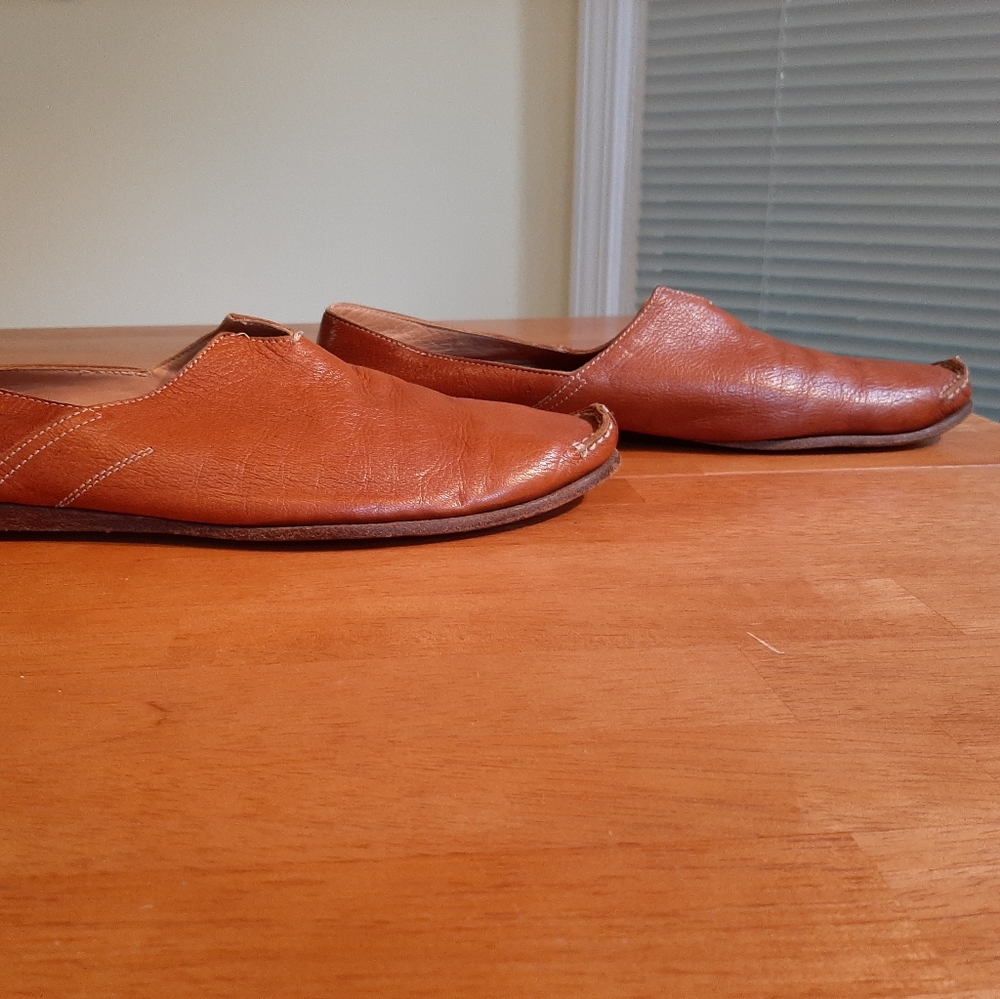 Giorgio Armani Brown Leather Aladdin's Shoes - 44